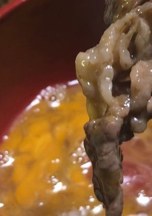 安い肉が硬くならない我家のうどんすき焼き-レシピのメイン写真