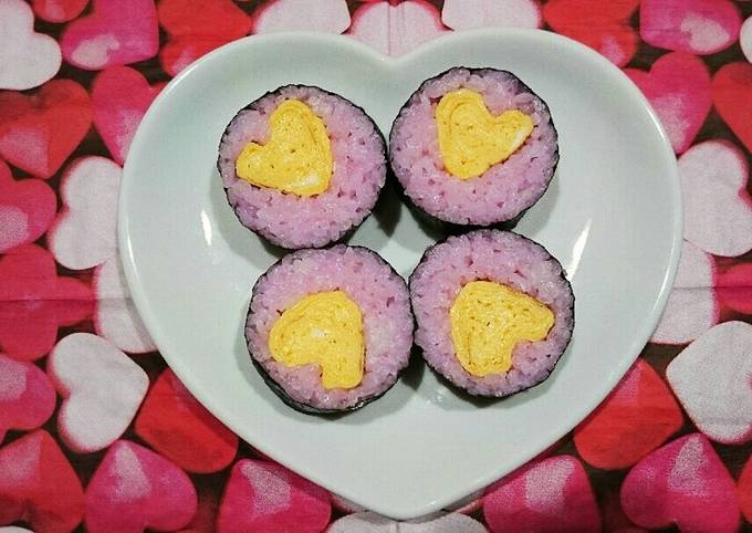 巻き寿司】ハートの卵焼き♡ by ちんずぅ☆ 【クックパッド】 簡単 