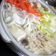 スライス野菜と豆腐鶏ダンゴ鍋♪