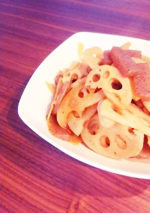 レンコンとこんにゃくの簡単きんぴら☆-レシピのメイン写真