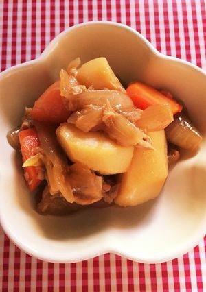 簡単！美味！無水調理で作るツナじゃが-レシピのメイン写真