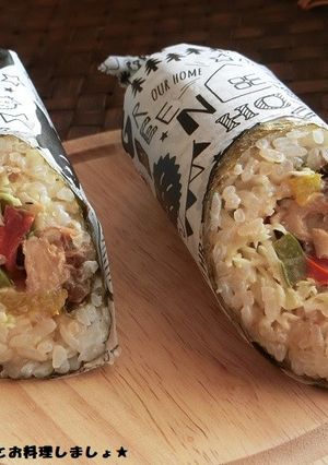 簡単★サバ味噌の寿司ブリトー-レシピのメイン写真
