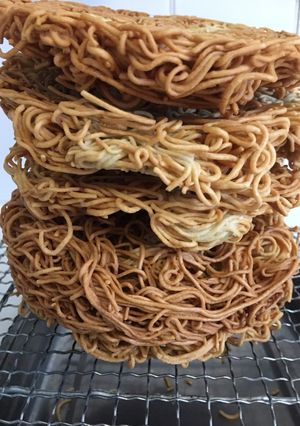 ノンフライヤー エアフライ 自家製揚げ麺-レシピのメイン写真
