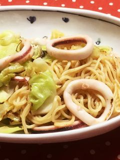 シンプルイカ塩焼きそば-レシピのメイン写真