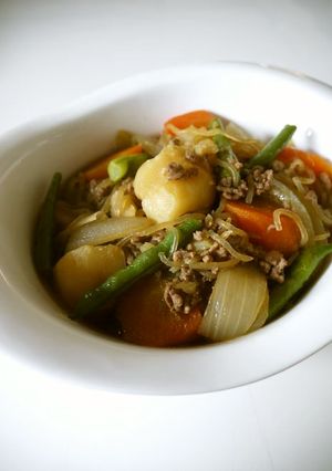 レンチン時短de簡単！そぼろ肉じゃが♪-レシピのメイン写真