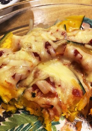 簡単！カボチャのケチャップチーズ-レシピのメイン写真