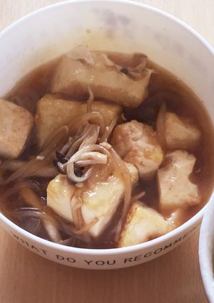 甘めの揚げ豆腐煮込み❁﻿-レシピのメイン写真
