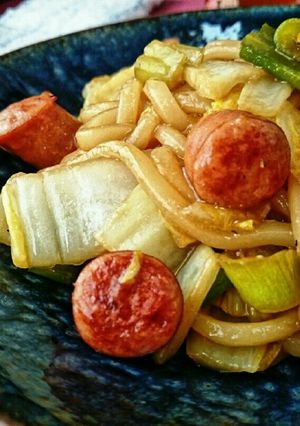 うどん焼き-レシピのメイン写真