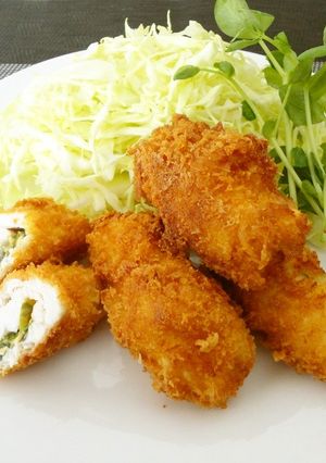 ふわサク☆大葉とチーズの鶏むね肉巻き-レシピのメイン写真