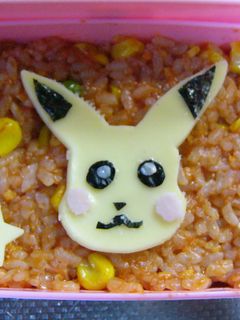 簡単にピカチュウ弁当☆キャラ弁☆-レシピのメイン写真
