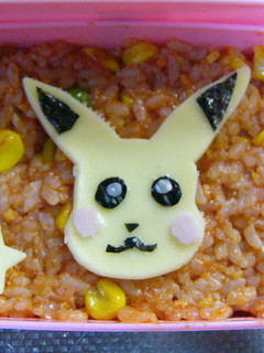 簡単にピカチュウ弁当☆キャラ弁☆-レシピのメイン写真