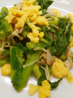 めっけもん♪菜の花のバター炒め-レシピのメイン写真