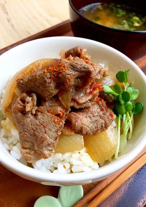 ご飯がススム♪ダシがきいた牛丼-レシピのメイン写真