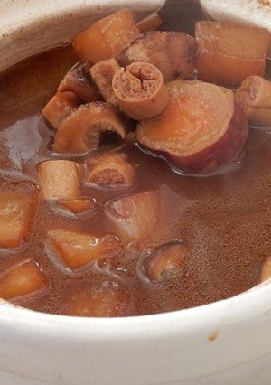 大豆ミートのもつ肉風豆味噌鍋 ヴィーガン-レシピのメイン写真