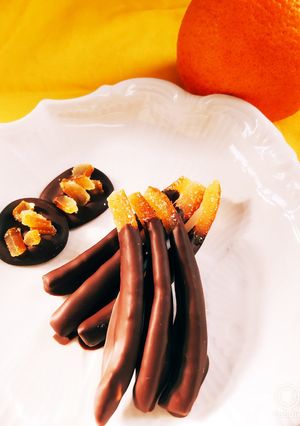 おうちで作れる♡夏みかんチョコ-レシピのメイン写真