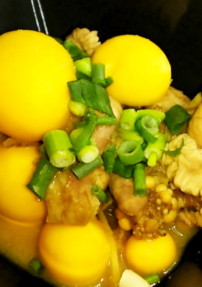 こってり♪玉ひも（キンカン）の味噌煮込み-レシピのメイン写真