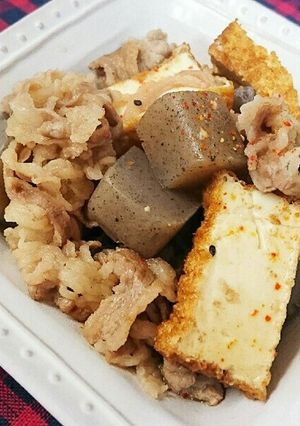 牛肉とこんにゃくの甘辛煮-レシピのメイン写真
