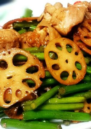 鶏もも肉と蓮根の甘辛味噌炒め♥簡単中華☆-レシピのメイン写真