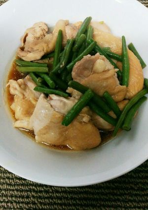 低温調理★鶏といんげんのにんにく醤油蒸し-レシピのメイン写真