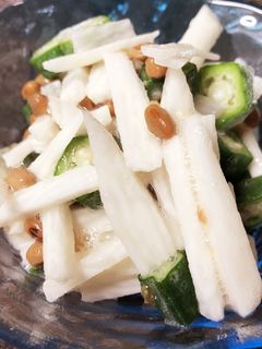 オクラと山芋と納豆の和え物-レシピのメイン写真