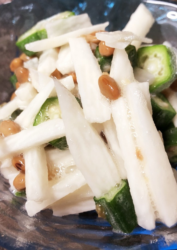 オクラと山芋と納豆の和え物-レシピのメイン写真