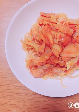 キャベツのトマトソースパスタ-レシピのメイン写真