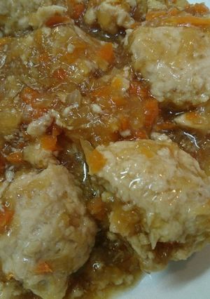 鶏団子の甘酢あんかけ-レシピのメイン写真