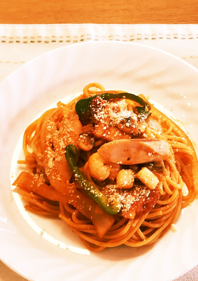 ナポリタンスパゲティ-レシピのメイン写真