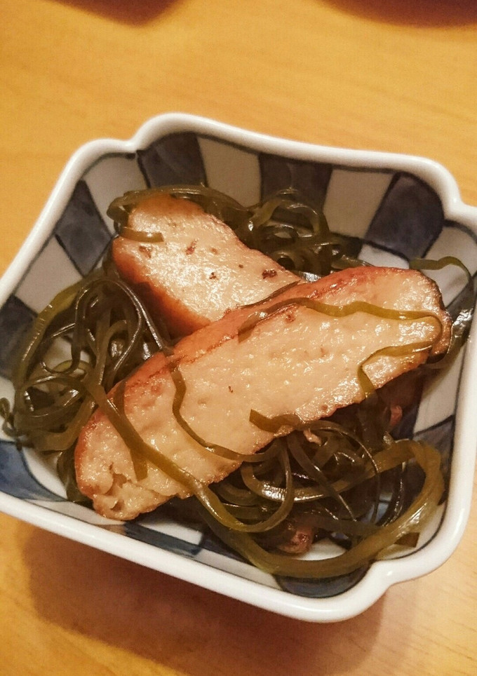 簡単☆切り昆布とさつま揚げの炒め煮-レシピのメイン写真