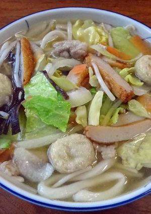 ちゃんぽんうどん(福岡ではどんめん）-レシピのメイン写真