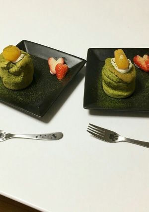 マロンクリームの抹茶シフォン-レシピのメイン写真