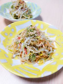 ☆彩りバッチリ!もやしの酢の物☆-レシピのメイン写真