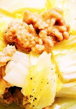 生姜でほっこり★白菜と鶏ひき肉の重ね煮-レシピのメイン写真