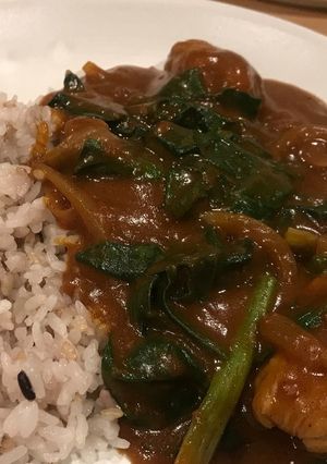 たっぷりほうれん草とチキンのカレー-レシピのメイン写真