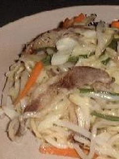 塩カルビ焼きそば-レシピのメイン写真