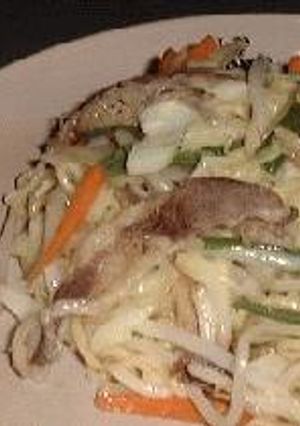 塩カルビ焼きそば-レシピのメイン写真