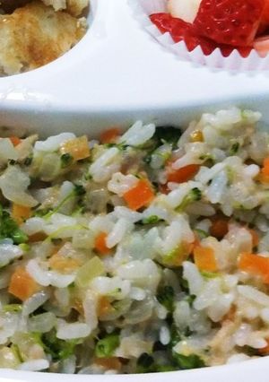 離乳食完了期☆野菜だしDEチーズリゾット-レシピのメイン写真