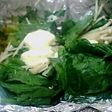ほうれん草のクリームチーズホイル焼き