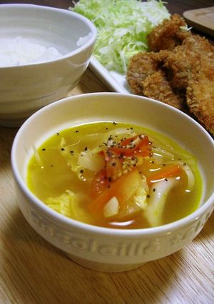 プチトマトのふんわりたまごスープ-レシピのメイン写真