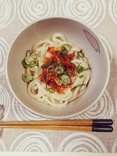 時短☆ごまだれキムチうどん-レシピのメイン写真