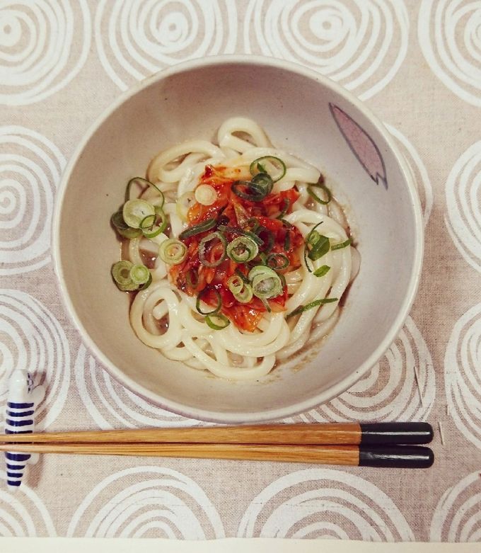 時短☆ごまだれキムチうどん-レシピのメイン写真