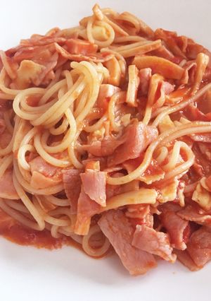簡単！トマトソースパスタ-レシピのメイン写真