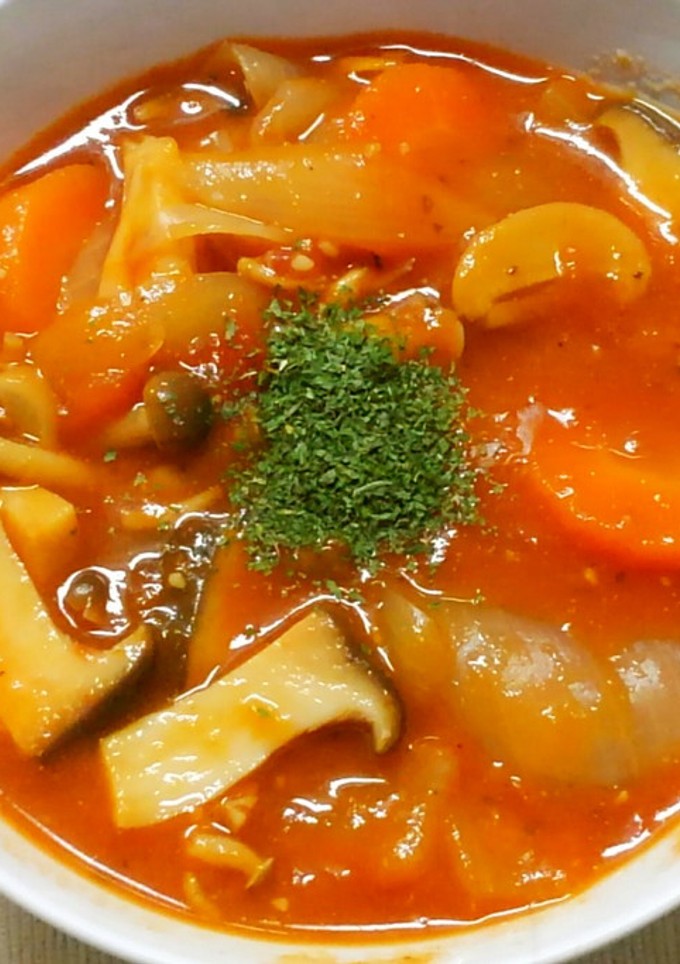 簡単♪きのこと玉ねぎと人参のトマト煮❀-レシピのメイン写真