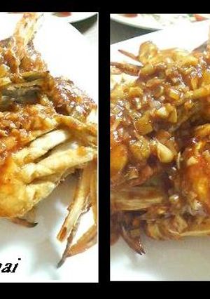 渡り蟹の唐揚げ～辛みソース～-レシピのメイン写真