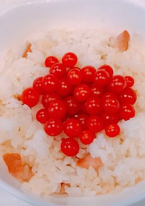 ソーセージとマイクロトマトのごはん！-レシピのメイン写真