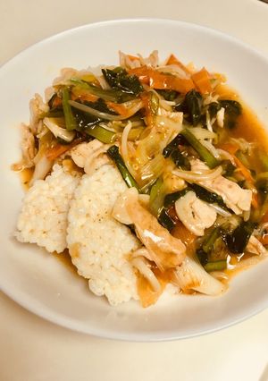 市販のおこげに中華あんかけ-レシピのメイン写真