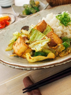 簡単ヘルシー♪厚揚げのホイコーロー-レシピのメイン写真