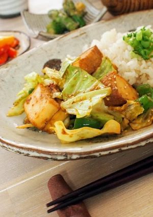 簡単ヘルシー♪厚揚げのホイコーロー-レシピのメイン写真