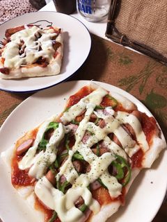 1人前からのフライパンdeモチピザ-レシピのメイン写真