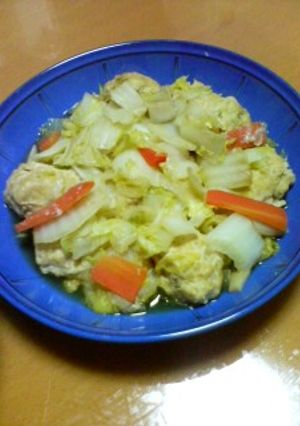 鶏団子と白菜の煮物-レシピのメイン写真